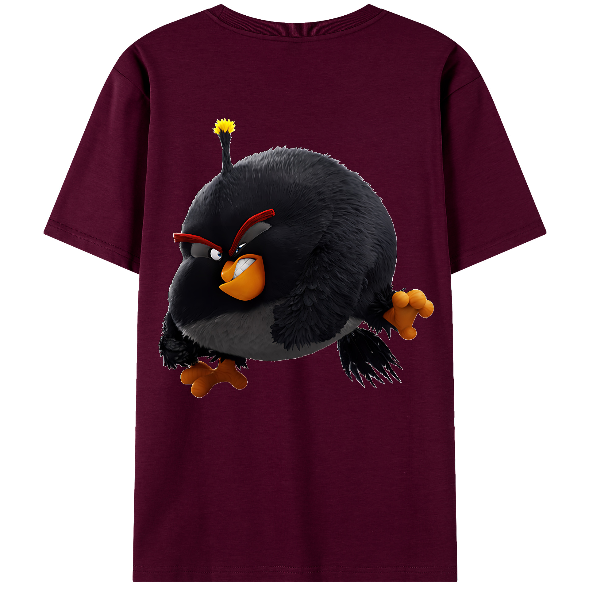 （画像用） Angry Birds アングリーバード レディース半袖Tシャツ(バックプリント)